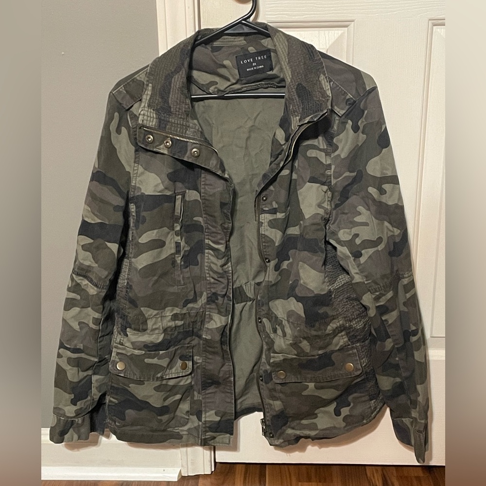 Love Tree 2XL green camo cotton jacket